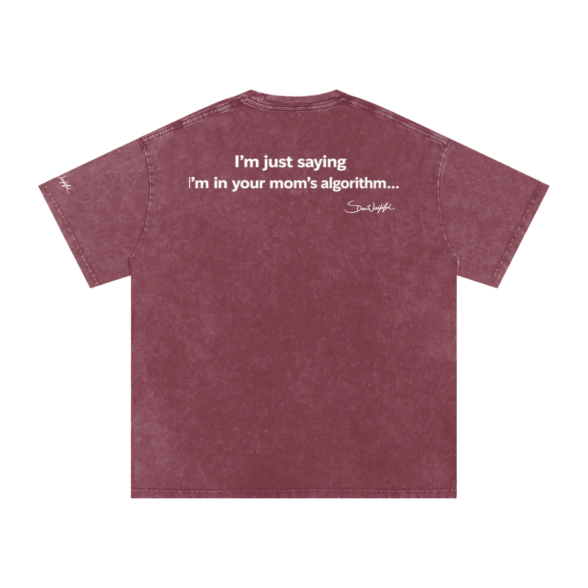 Snow Washed Oversized Cotton T-Shirt