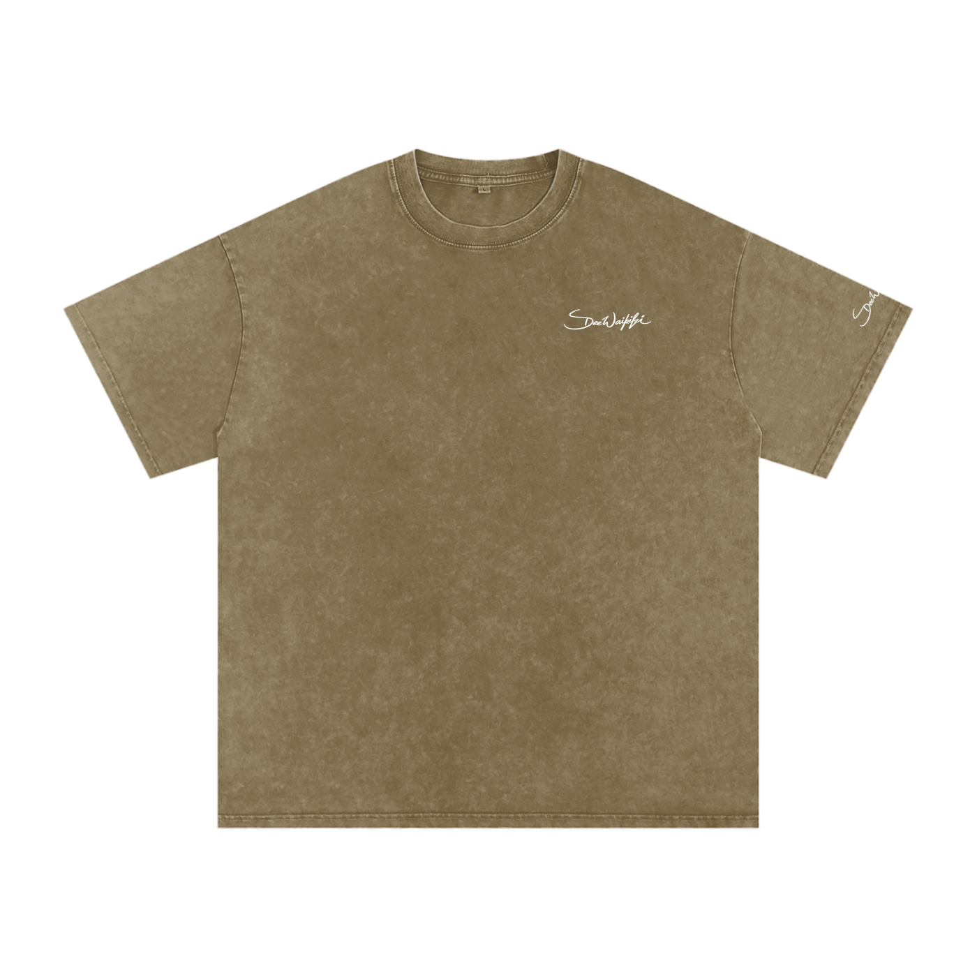 Snow Washed Oversized Cotton T-Shirt
